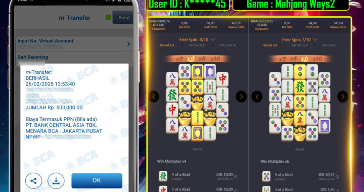 MEJASLOT Bukti Kemenangan PgSoft MAHJONG WAYS 2