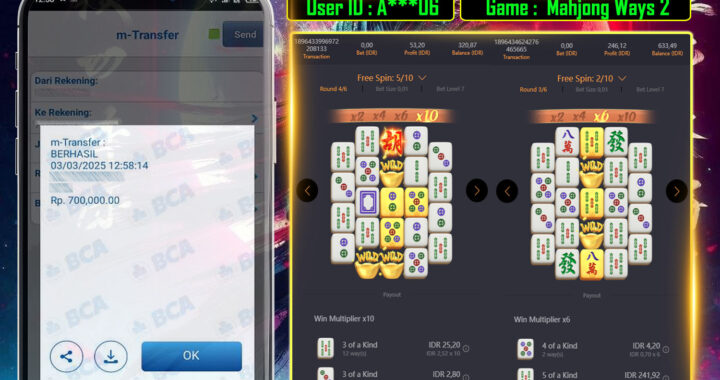 MEJASLOT Bukti Kemenangan PgSoft MAHJONG WAYS 2