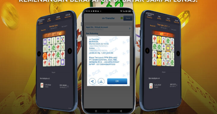 MEJASLOT Bukti Kemenangan Mahjong Ways (PG Soft)
