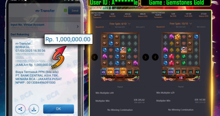 MEJASLOT Bukti Kemenangan PgSoft GAMSTONES GOLD