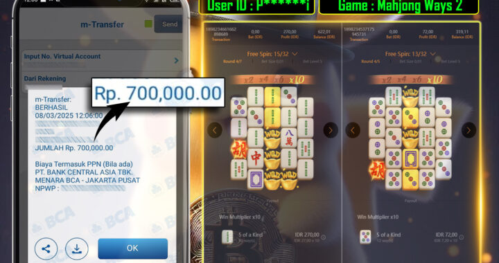 MEJASLOT Bukti Kemenangan PgSoft  MAHJONG WAYS 2