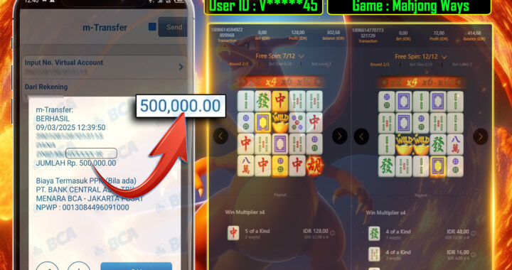MEJASLOT Bukti Kemenangan PgSoft MAHJONG WAYS