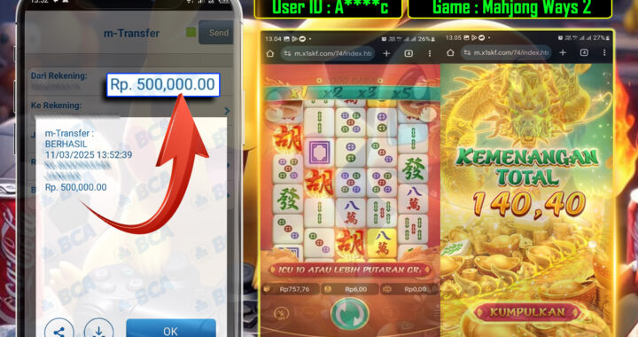 MEJASLOT Bukti Kemenangan PgSoft MAHJONG WAYS 2
