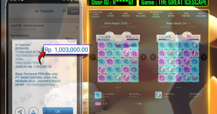MEJASLOT Bukti Kemenangan PgSoft THE GREAT ICESCAPE