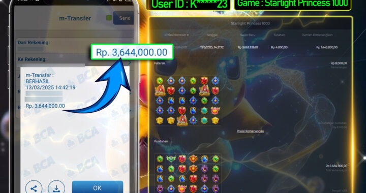 MEJASLOT Bukti Kemenangan Pragmatic Play STARLIGHT PRINCESS 1000