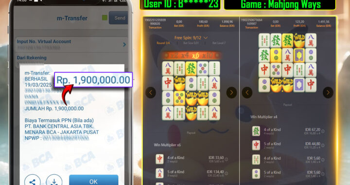MEJASLOT Bukti Kemenangan PgSoft MAHJONG WAYS
