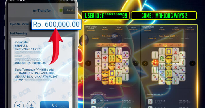 MEJASLOT Bukti Kemenangan PgSoft MAHJONG WAYS 2
