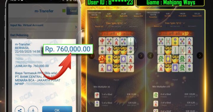 MEJASLOT Bukti Kemenangan PgSoft MAHJONG WAYS