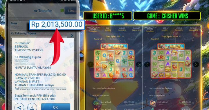 MEJASLOT Bukti Kemenangan PgSoft CAISHEN WINS