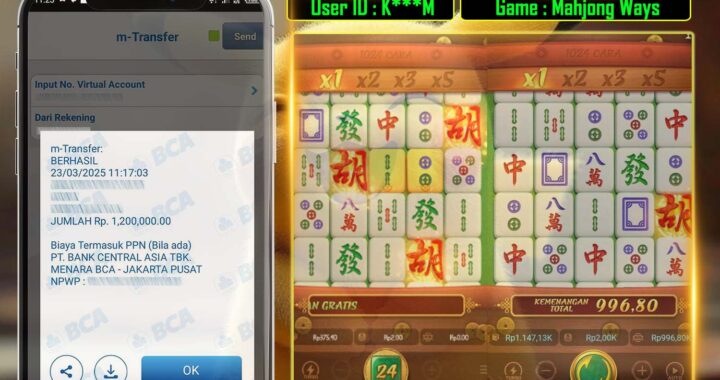 MEJASLOT Bukti Kemenangan PgSoft MAHJONG WAYS