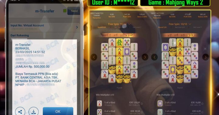 MEJASLOT Bukti Kemenangan PgSoft MAHJONG WAYS 2