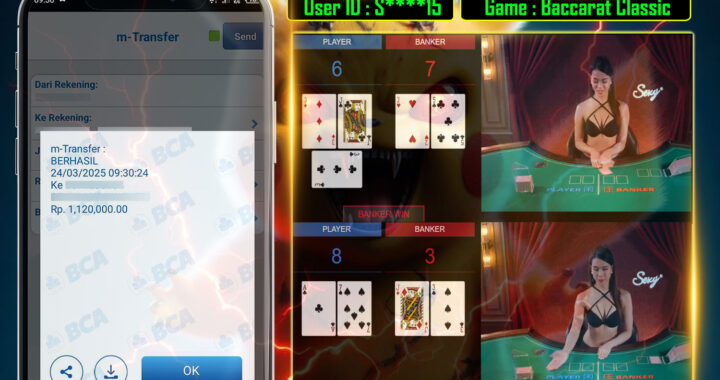 MEJASLOT Bukti Kemenangan Sexy Cassino BACCARAT CLASSIC