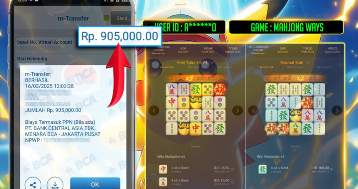 MEJASLOT Bukti Kemenangan PgSoft MAHJONG WAYS