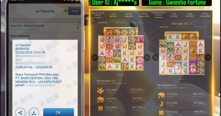 MEJASLOT Bukti Kemenangan PgSoft GANESHA FORTUNE