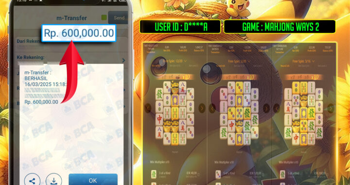 MEJASLOT Bukti Kemenangan PgSoft MAHJONG WAYS 2