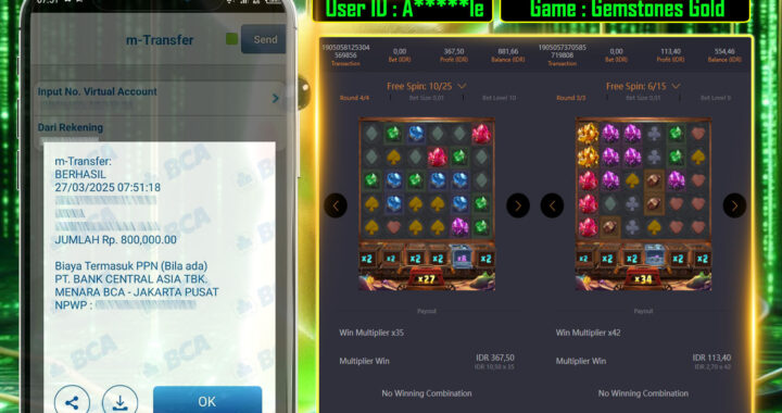 MEJASLOT Bukti Kemenangan PgSoft GEMSTONES GOLD