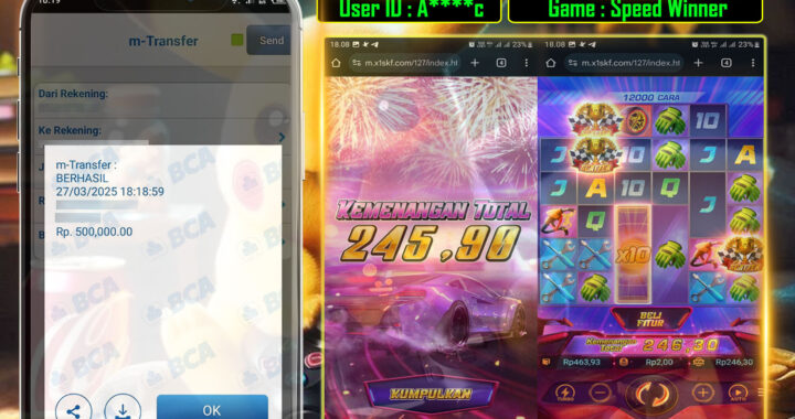 MEJASLOT Bukti Kemenangan PgSoft SPEED WINNER