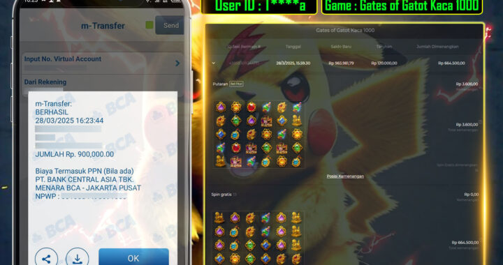 MEJASLOT Bukti Kemenangan Pragmatic Play GATES OF GATOTKACA 1000