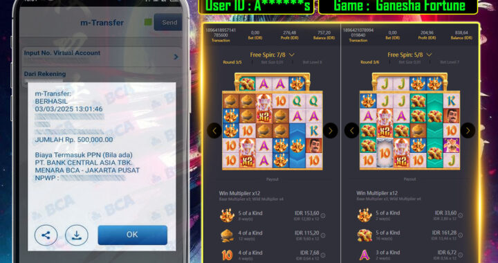 MEJASLOT Bukti Kemenangan Ganesha Fortune ( Pg Soft ) 