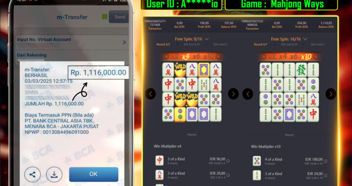 MEJASLOT Bukti Kemenangan Mahjong Ways ( Pg Soft )