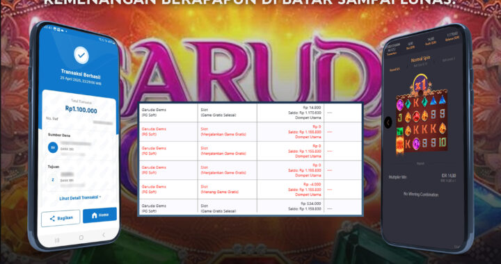 MEJASLOT Bukti Kemenangan Garuda Gem’s (PG Soft)