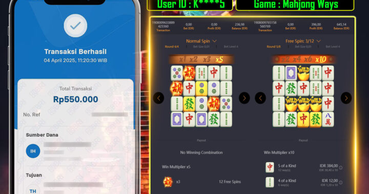 MEJASLOT Bukti Kemenangan PgSoft MAHJONG WAYS