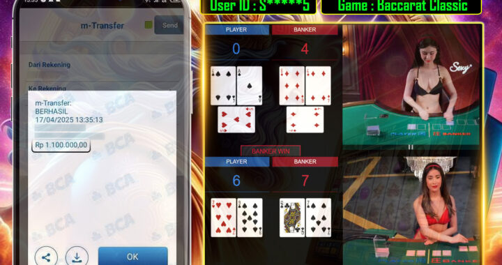 MEJASLOT Bukti Kemenangan SexyCassino BACCARAT CLASSIC
