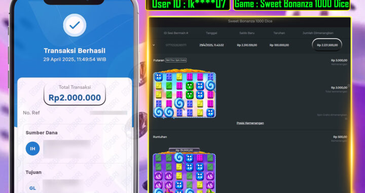 MEJASLOT Bukti Kemenangan PragmaticPlay SWEET BONANZA 1000 DICE