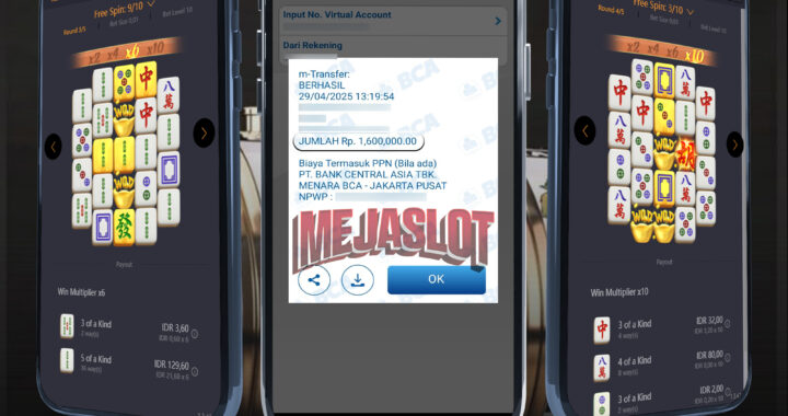 MEJASLOT Bukti Kemenangan PgSoft MAHJONG WAYS 2