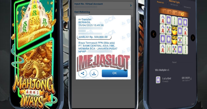MEJASLOT Bukti Kemenangan PgSoft MAHJONG WAYS