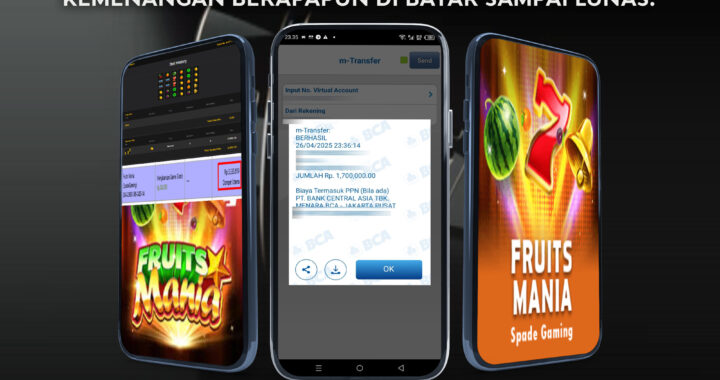 MEJASLOT Bukti Kemenangan Fruits Mania (SpadeGaming)
