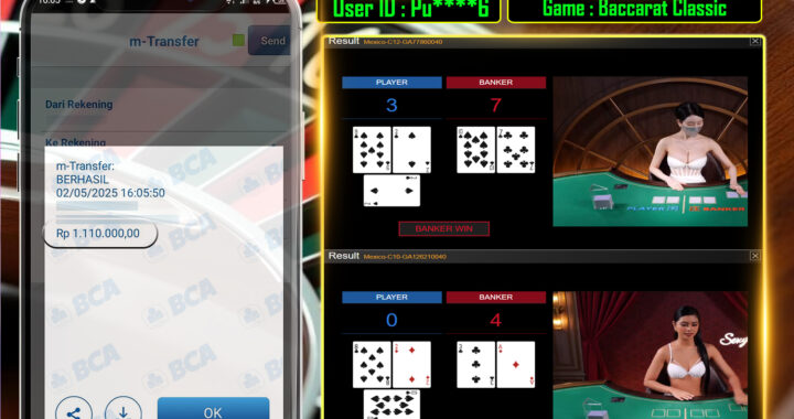 MEJASLOT Bukti Kemenangan SexyCassino BACCARAT CLASSIC