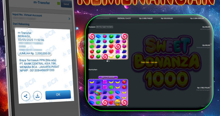 MEJASLOT Bukti Kemenangan PragmaticPlay SWEET BONANZA 1000