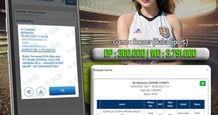 MEJASLOT Bukti Kemenangan Saba Sport SOCCER