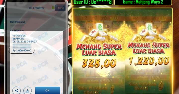 MEJASLOT Bukti Kemenangan Pg Soft MAHJONG WAYS 2