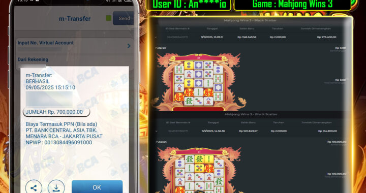 MEJASLOT Bukti Kemenangan Pragmatic Play MAHJONG WINS 3-Black Scatter
