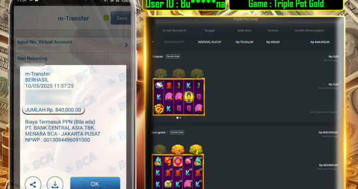 MEJASLOT Bukti Kemenangan Pragmatic Play TRIPLE POT GOLD